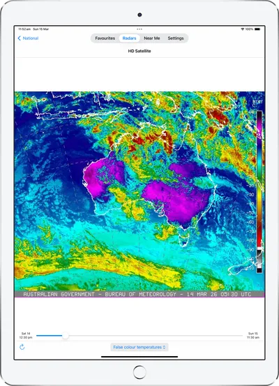 High-definition satellite imagery on iPad